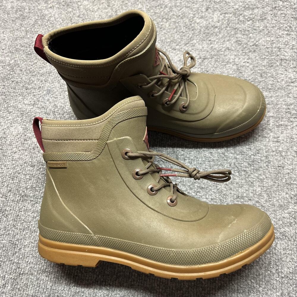 Muck Boot Company Boots Womens Size 9 Green Waterproof Ankle Rain Lace Up